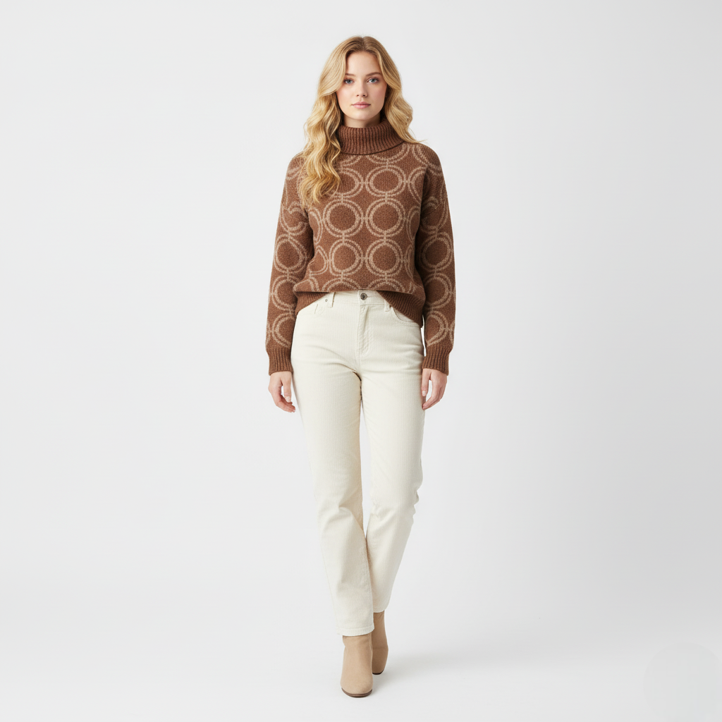 Damski Sweter Nienke Luxe | Ciepły i Stylowy na Jesień i Zimę