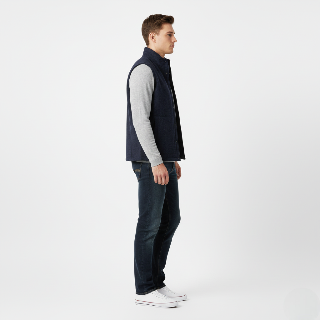 Męska Kamizelka Heritage z Wełny | Klasyczny Styl z Nowoczesnym Akcentem